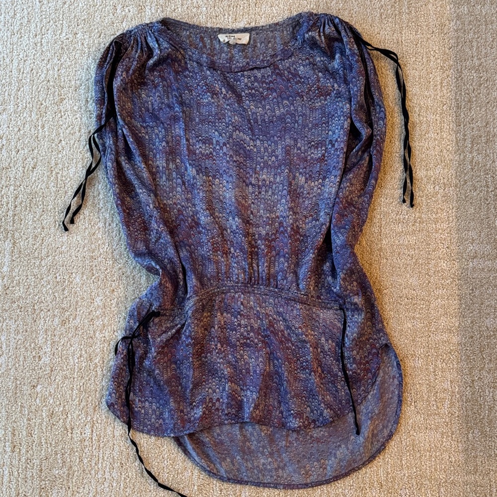 Isabel Marant Silk Purple Tunic Top